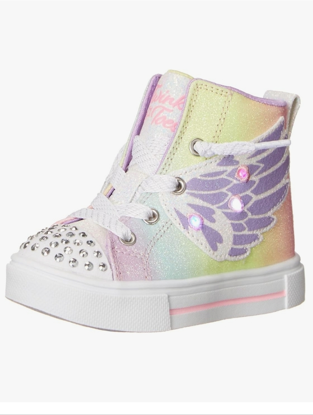 Skechers Twinkle Toes Unisex-Child Twinkle Sparks-BFF Magic Sneaker Size 7